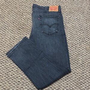 Levi's Men's Charcoal Straight Jeans